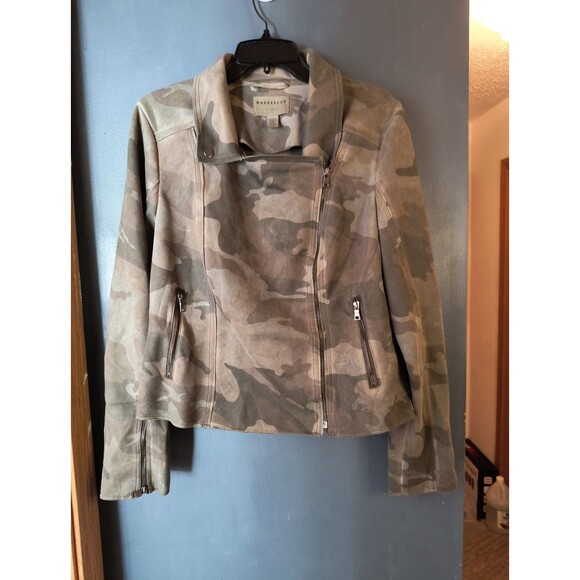Anthropology Marrakech Camo Faravel Moto Jacket Large - Picture 1 of 10